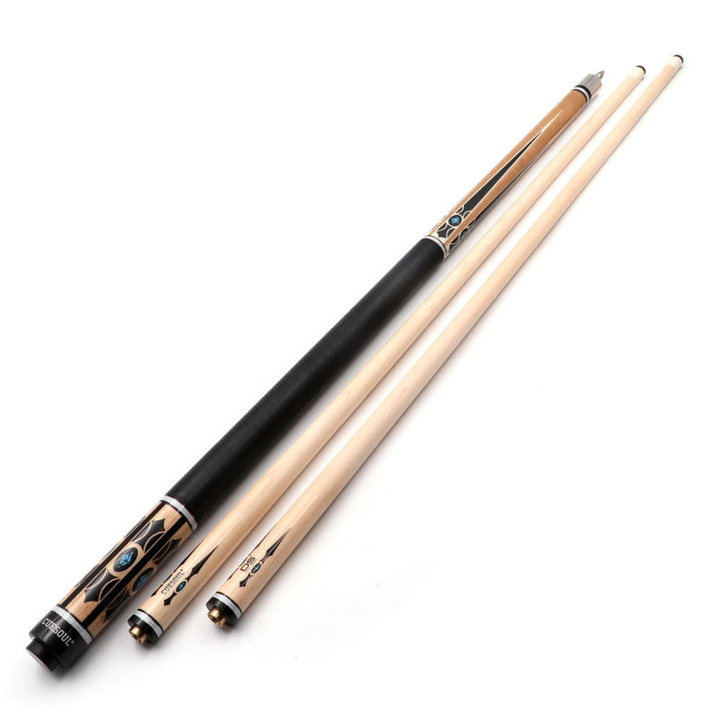 CUESOUL 58&quot; 19oz DS Maple Pool Cue Stick Set with 2 Shaft,13mm Tip Hard Cue Case 1x1(Cue Set and Cue Shaft only for your choice)