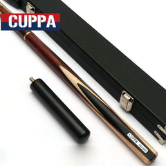 Handmade Cuppa 3/4 Snooker Cues 9.8mm Tip With Black Snooker Cue Case Set Padauk Handle China