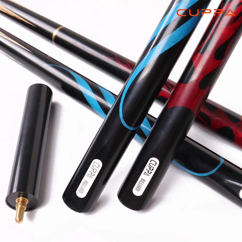 New Cuppa LieYan 3 /4 Snooker Cues 10mm Tips Red Blue Color with 3 4 Snooker Cue Case Set China