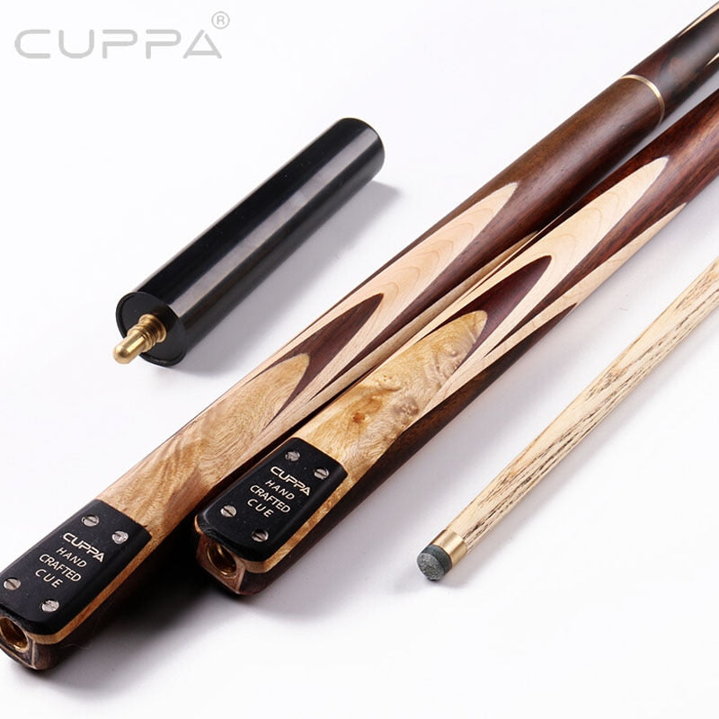2019 HANDMADE Cuppa Paint-free Snooker Cue 9.8mm 11.5mm Tip with Snooker Cue Case China