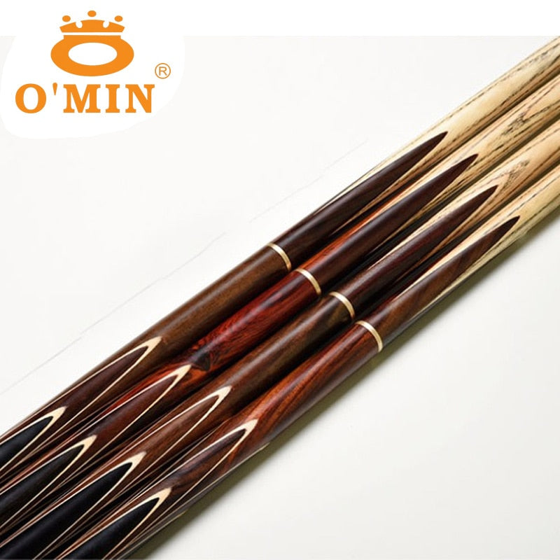 High Quality Omin Handmade 3/4 Snooker Cues Stick Billiard 9.5mm/10mm/11.5mm Tip China