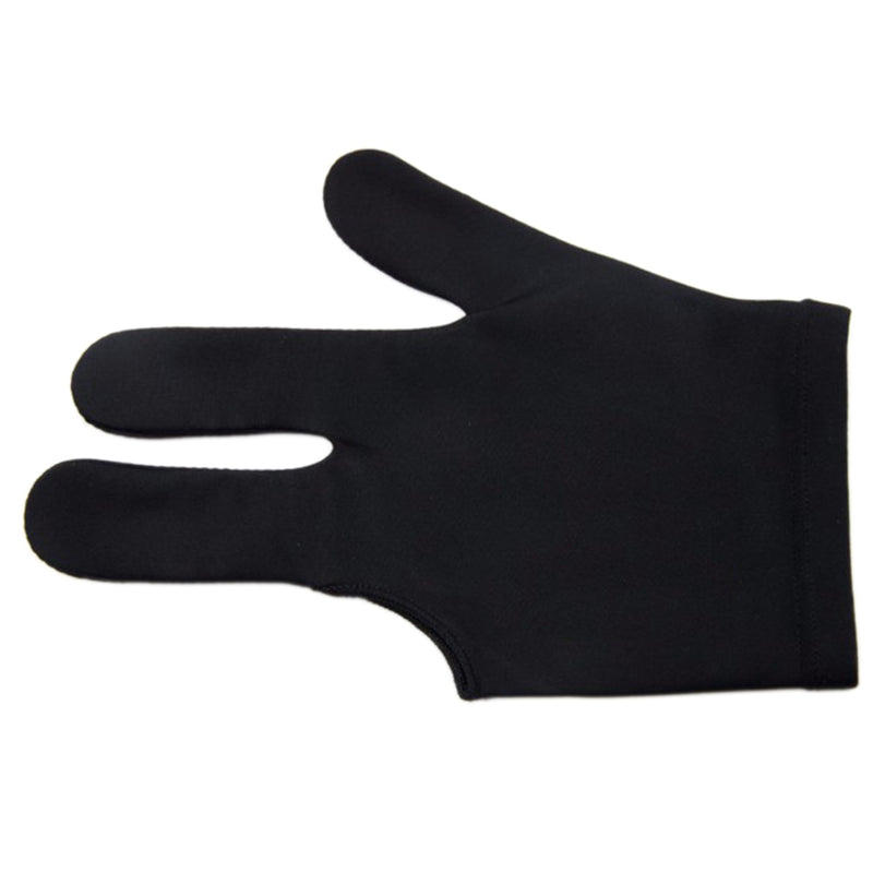 Spandex Snooker Billiard Cue Glove Pool Left Hand Open Three Finger Accessory for Unisex Women and Men 4 Colors 1Pcs
