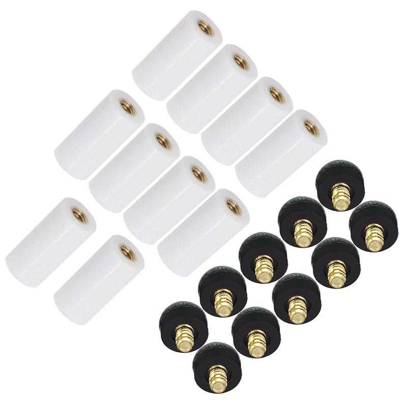 10PCs/set Screw On Cue Tips For Billiard Pool Cue Stick and Snooker Cue Replacement Parts Stick Repair Tool for Snooker 10mm Hot