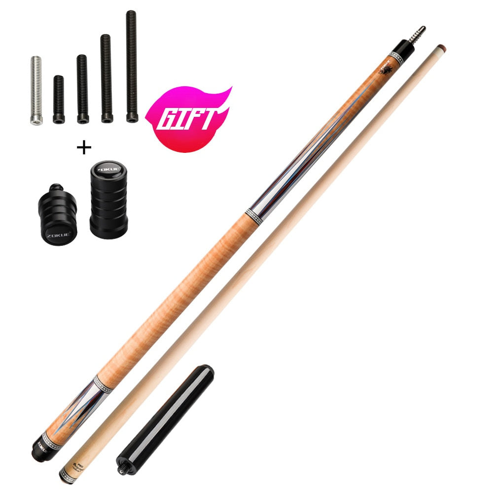 ZOKUE Carom Stick Professional Carom Billiard Cue Korean 3 Cushion Billiard Cue Carom Taper 12mm Tip 142 cm Libre Cue with Case