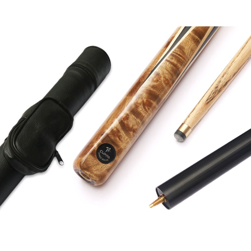 Handmade Cuppa Snooker Cues Set 9.8mm 11.5mm Tip with 3 4 Snooker Cue Case Set China