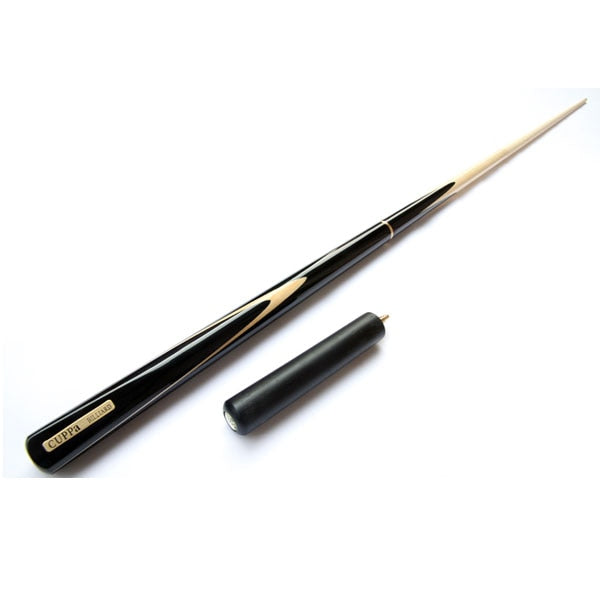 Handmade Cuppa 3/4 Snooker Cues Sticks 9.8mm Tips With Extension Ebony Wood Handle China Anti Cracking Lacquer Craft
