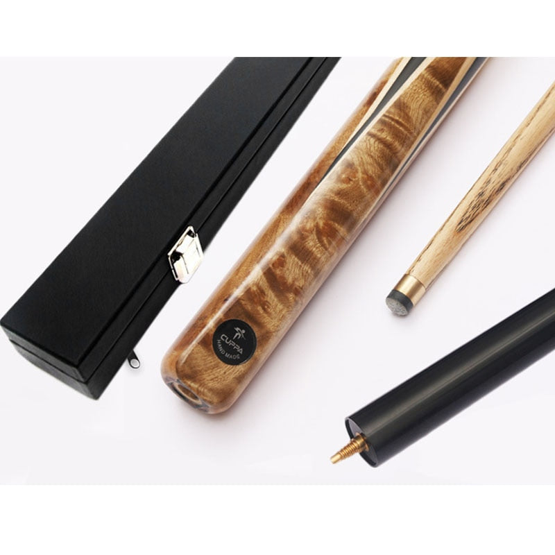 Handmade Cuppa Snooker Cues Set 9.8mm 11.5mm Tip with 3 4 Snooker Cue Case Set China