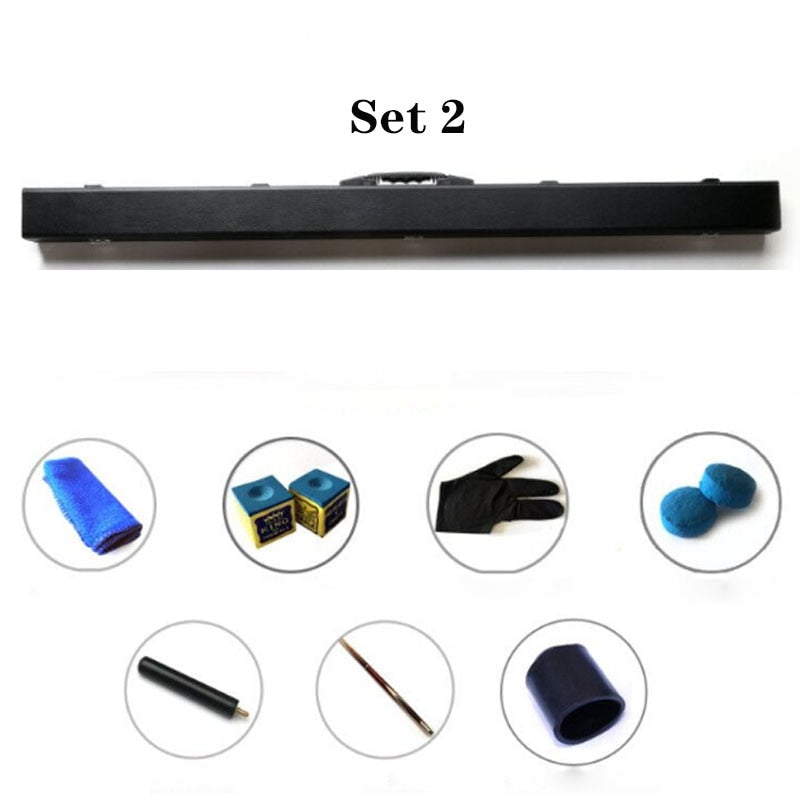 NEW Cuppa 3/4 Snooker Cues Stick 9.8mm 11.5mm Tip with Snooker Cue Case Set