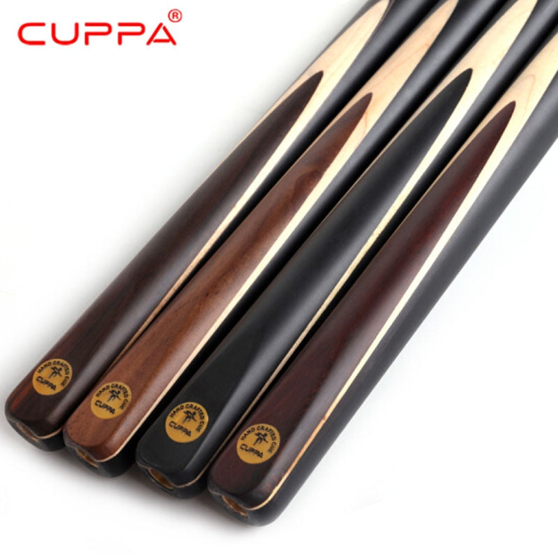NEW Cuppa 3/4 Snooker Cues Stick 9.8mm 11.5mm Tip with Snooker Cue Case Set