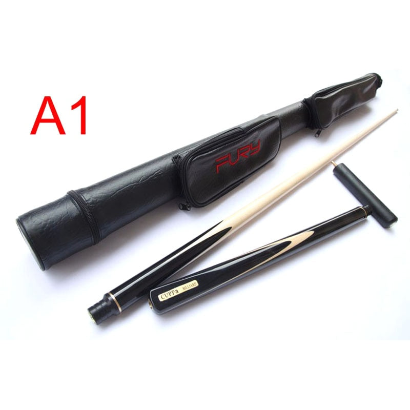 Cuppa Handmade 3/4 Snooker Cue Case Set A/B Type Snooker Cues 9.8mm Bright Paint Cracking Prevention Maple Shaft China