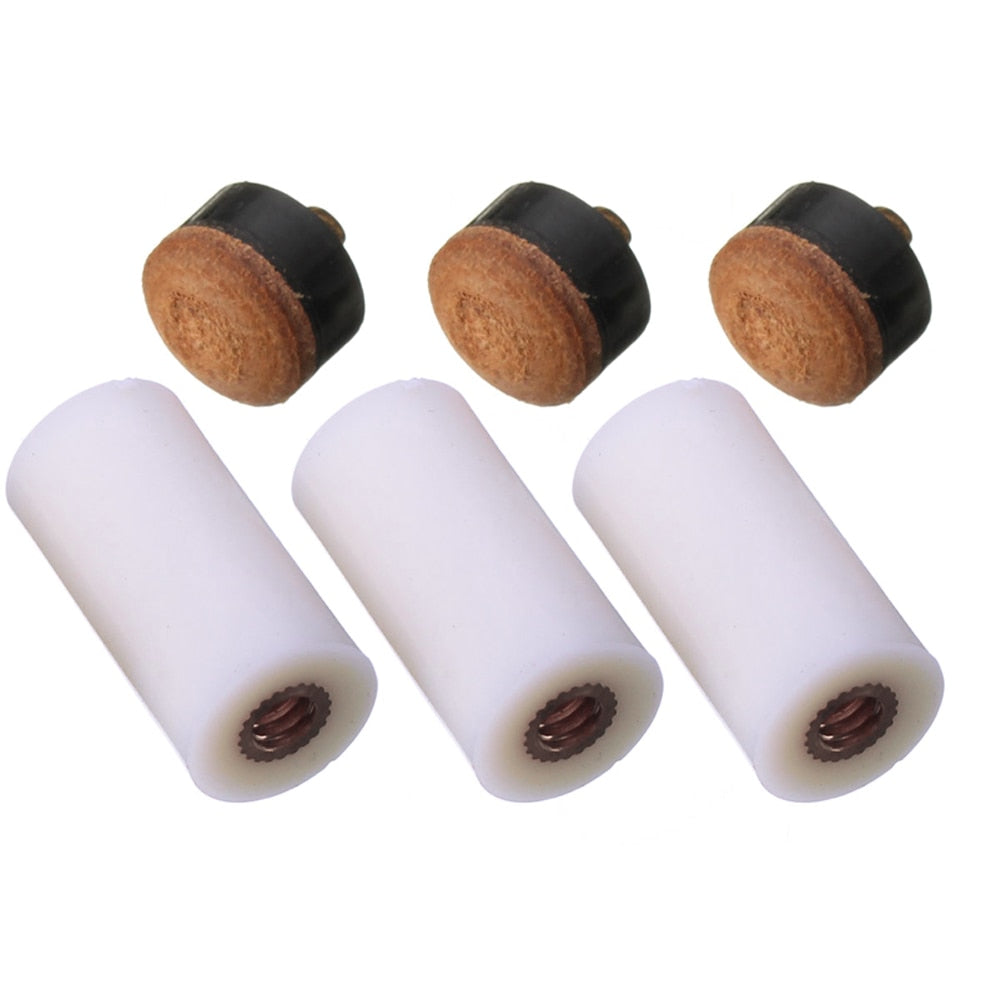 5PCs 13mm Screw On Cue Tips For Billiard Pool Cue Stick and Snooker Cue Replacement Parts Stick Repair Tool  Sports Entertainmen