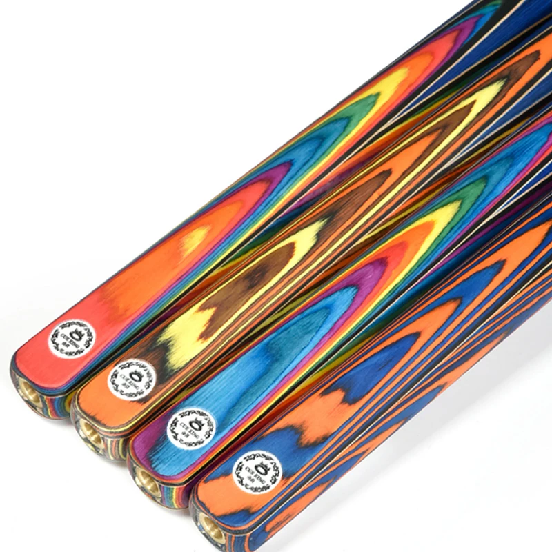 O'Min Handmade QueYu 3/4 Snooker Cue Stick 10mmTip Snooker Cues Case Set China