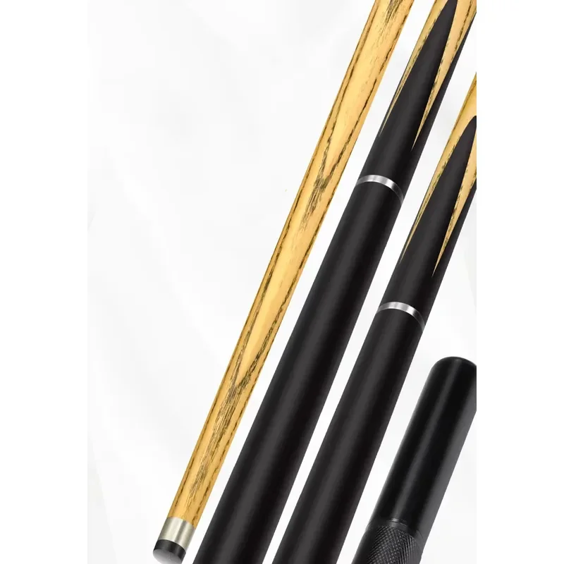 for Omin Brand Classic 3/4 Jointed Two Pieces Cue Handmade Ash Wood Snooker Cue Ebony Pool Break Snooker and Billiard Cues