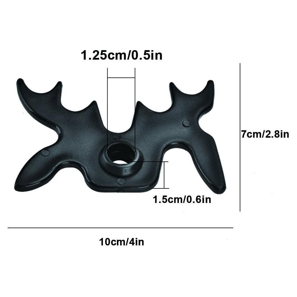 Billiards Cue Rack Bridge Head Cross Antlers Rod Holder Snooker Pool Plastic Staghorn Shape 2 Color