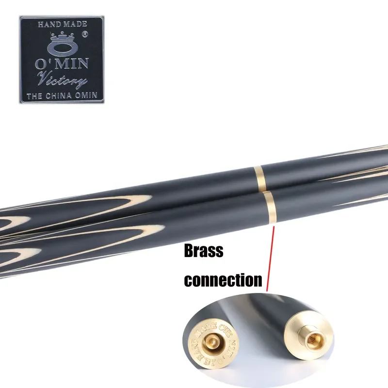 for Omin Brand Victory JO-3Q 3/4 Snooker and Billiard Cues Handmade Snooker Cue Stick Brass Ash Wood Pool Game