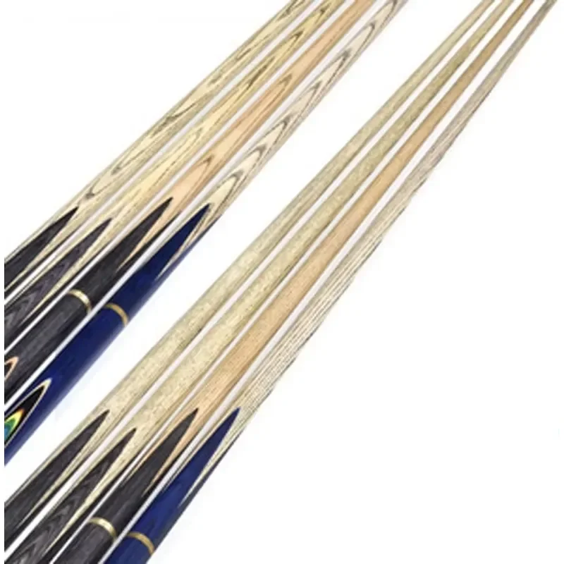 for Omin 3/4 Jointed Handmade Rainbow Ash Wood Snooker Cue Ebony Pool Break Billiard Cues Sticks