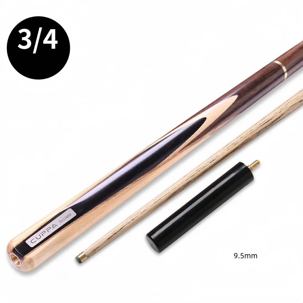 CUPPA 57" Traditional Snooker Billiard Pool Cue Stick 9.5/10/11.5mm + Extender + Case Set