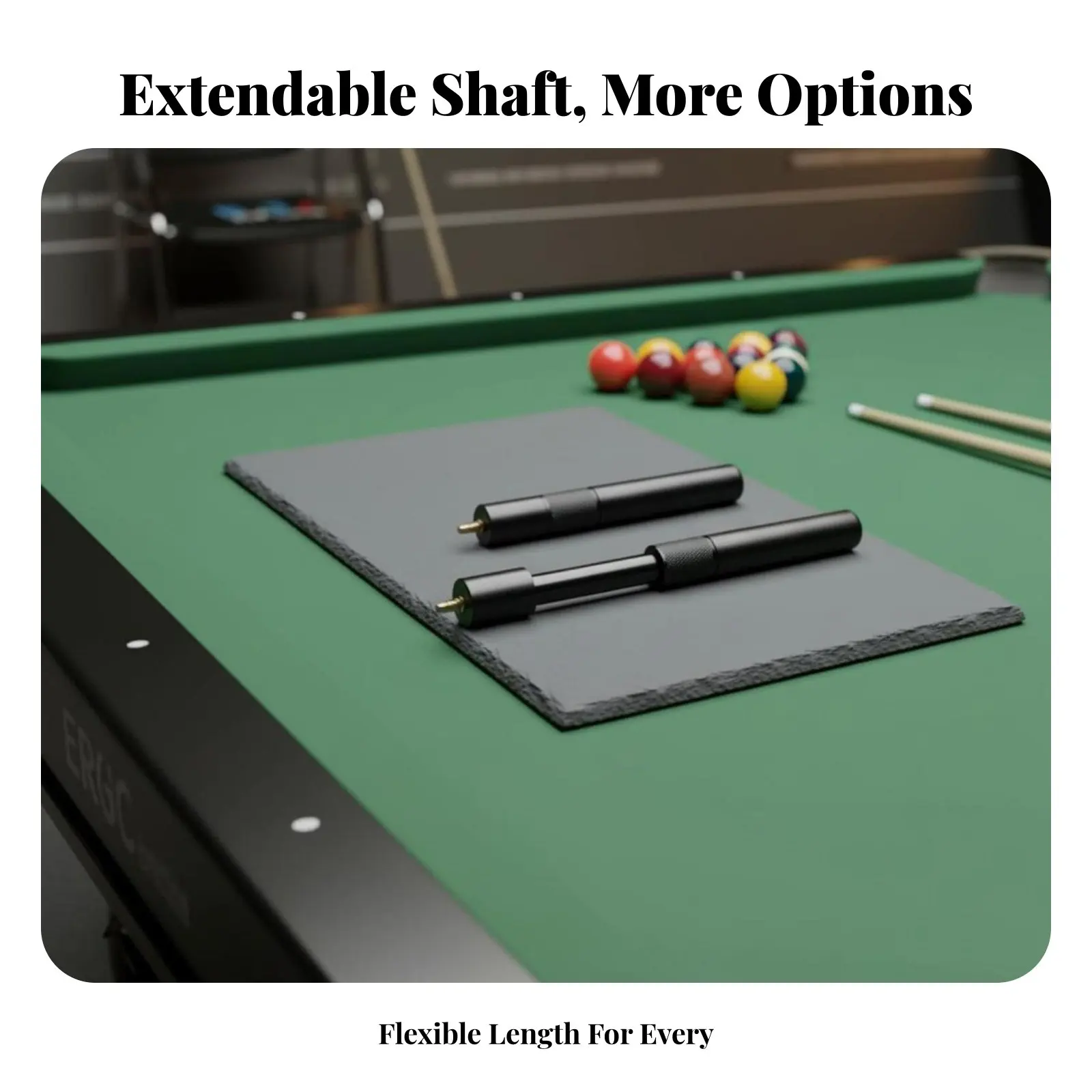 Snooker Cue Extender Adjustable Length Telescopic Cue Extension