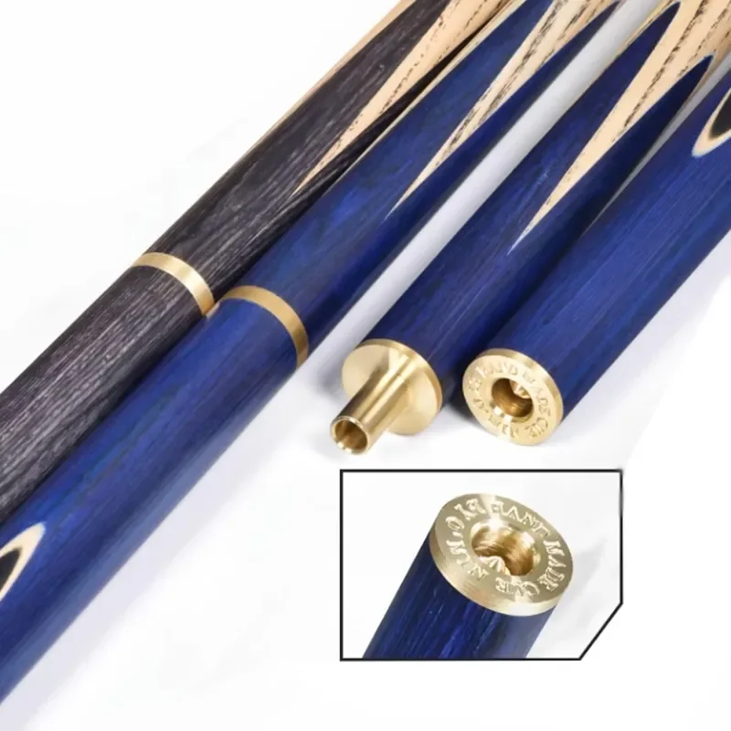 for Omin 3/4 Jointed Handmade Rainbow Ash Wood Snooker Cue Ebony Pool Break Billiard Cues Sticks