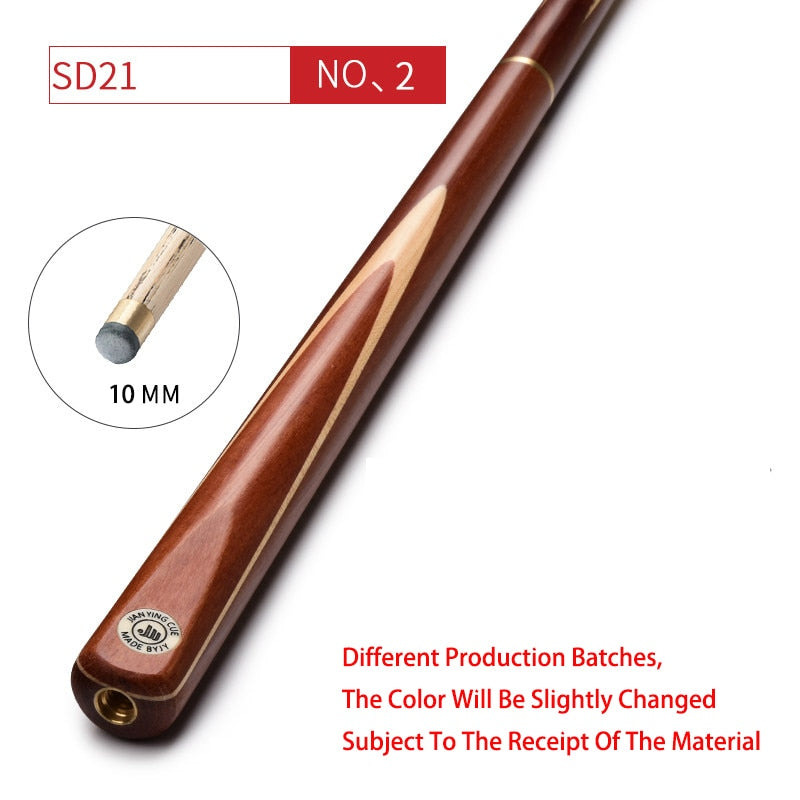 2022 New Billiards JIAN YING SD Series Snooker Cue 10mm Tip Ash Shaft Snooker Cue Case Set