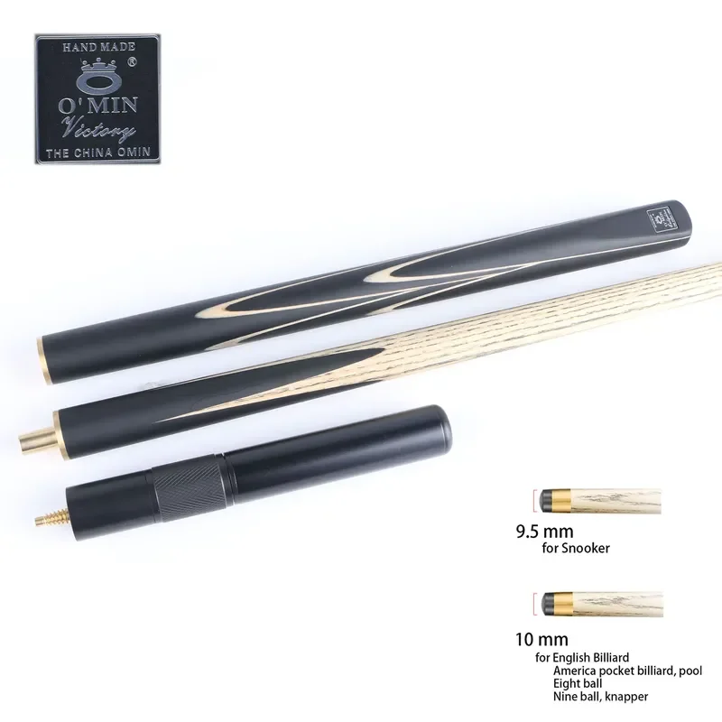 for Omin Brand Victory JO-3Q 3/4 Snooker and Billiard Cues Handmade Snooker Cue Stick Brass Ash Wood Pool Game