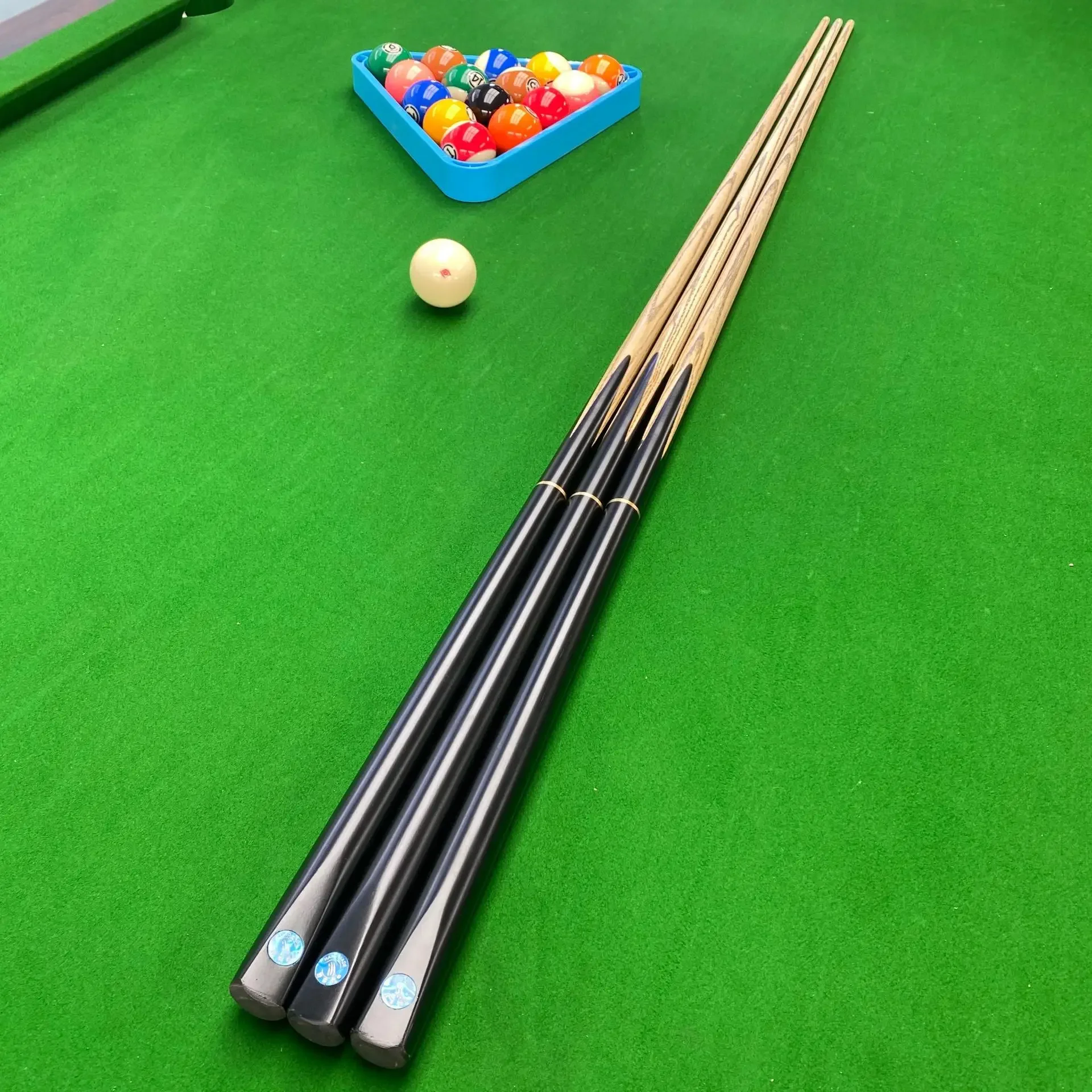 High Quality 9/10/13mm Ash Steel Brown Snooker Cue Pool Stick 3/4 Jointed 1/2 Cue Stick for Snooker/Billiard Tablespromote sales