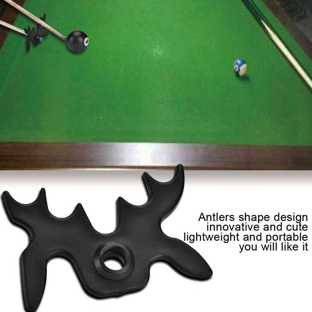Billiards Cue Rack Bridge Head Cross Antlers Rod Holder Snooker Pool Plastic Staghorn Shape 2 Color