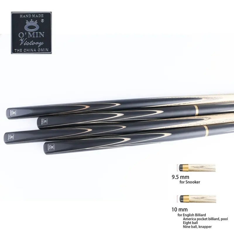 for Omin Brand Victory JO-3Q 3/4 Snooker and Billiard Cues Handmade Snooker Cue Stick Brass Ash Wood Pool Game