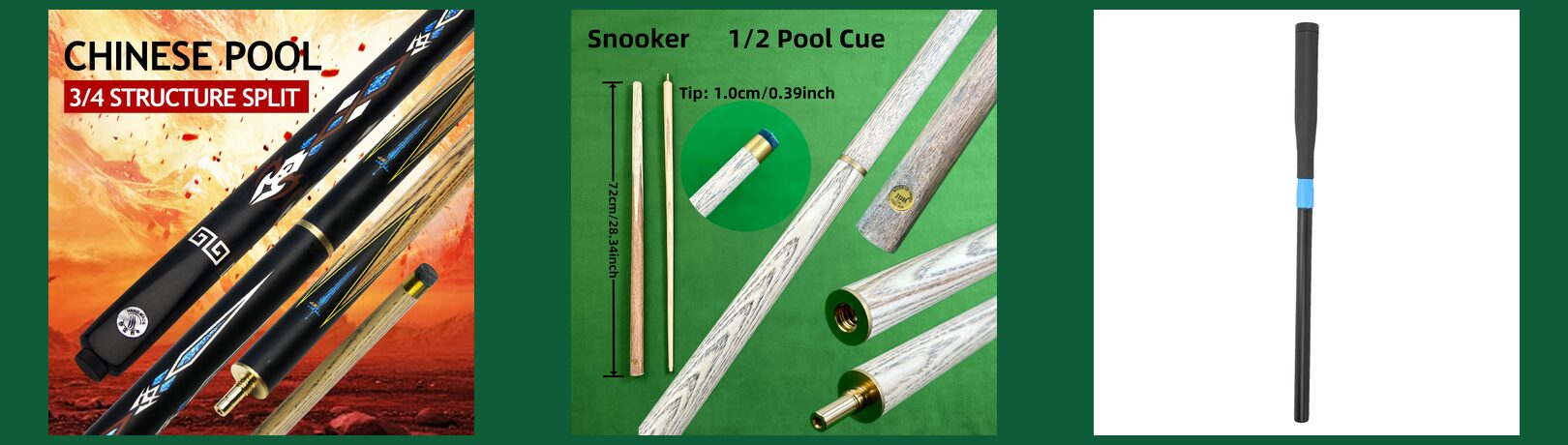 Junior Snooker Cues: Sizes for Children by Age & Height