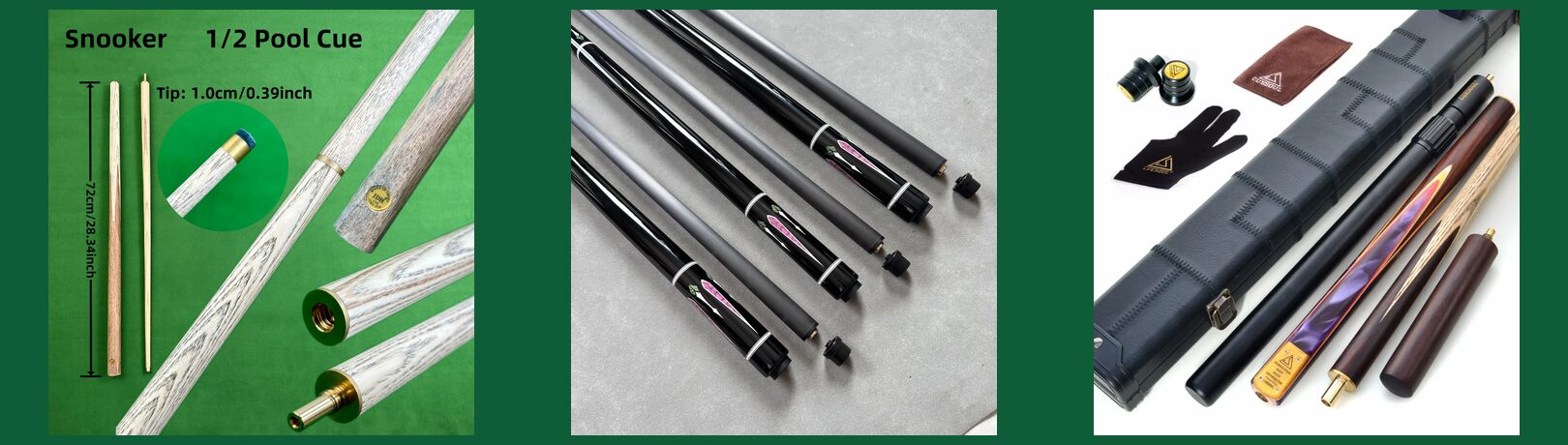 Snooker Cue Joints Explained: Brass, 3/4 vs 1/2